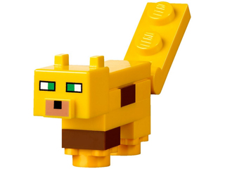 LEGO Minifigure-Yellow Minecraft Ocelot - Complete Assembly-Minecraft-mineocelot01-Creative Brick Builders
